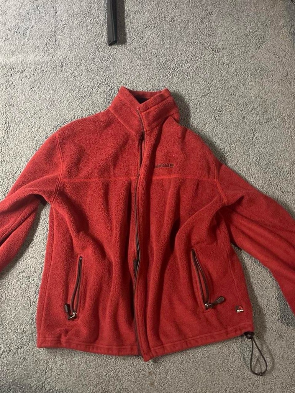 Timberland Red Men's Fleece Zip Jacket